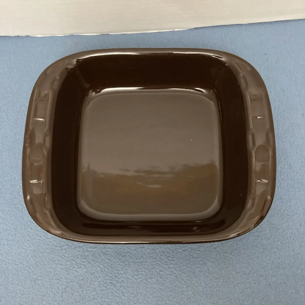 Longaberger Pottery Woven Traditions Chocolate 8